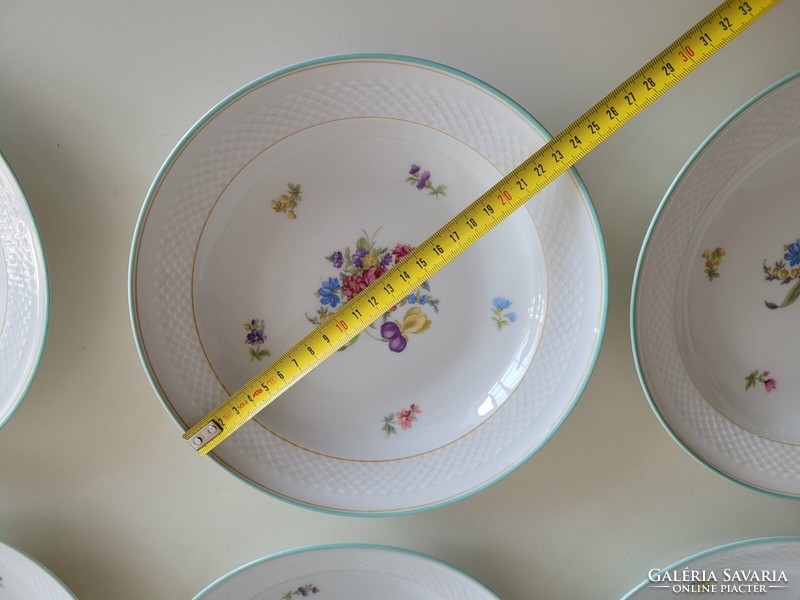 Thomas Germany porcelán tányér virágmintás 6 db