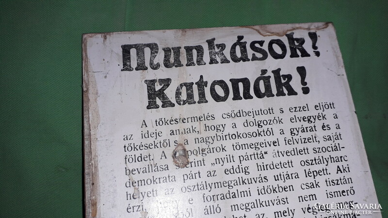 Régi múzeumi tárlat dokumentum fotó (SZEGED Fekete ház) falapon18x25cm A KMP SZEGEDI AGITÁCIÓJA