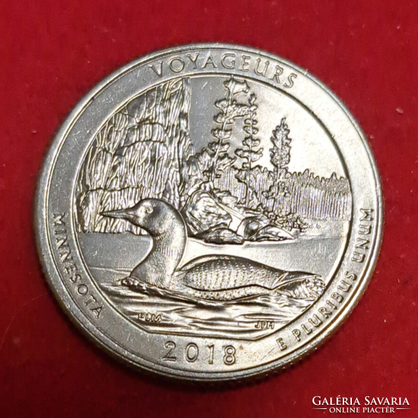 2018. Usa commemorative quarter dollar (voyageurs)(604)