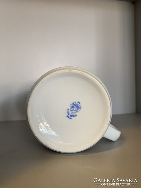 Alföldi piros madaras, galambos porcelán bögre, szép, hibátlan állapotban.