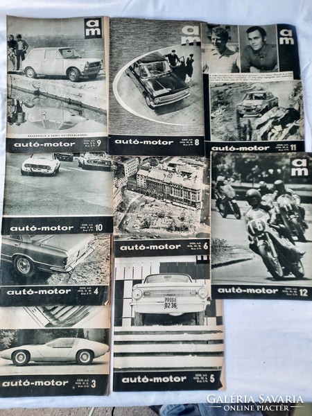 Autó-motor újságok 1970-1976