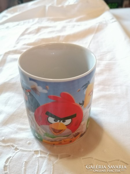 Retro angry birds story mug