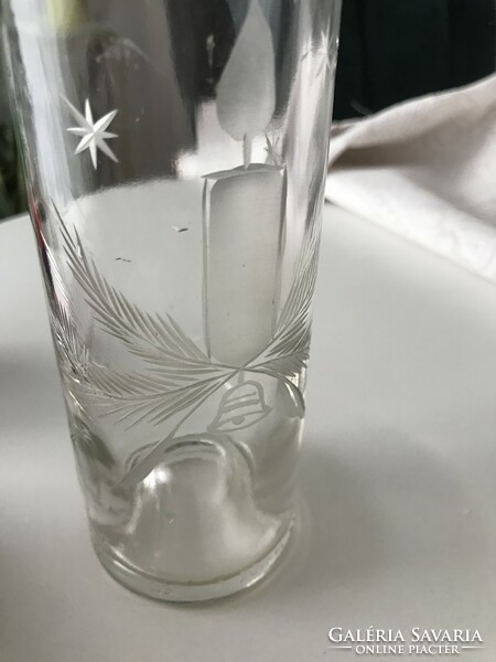 Decorative glass with Merry Christmas inscription 0.7l