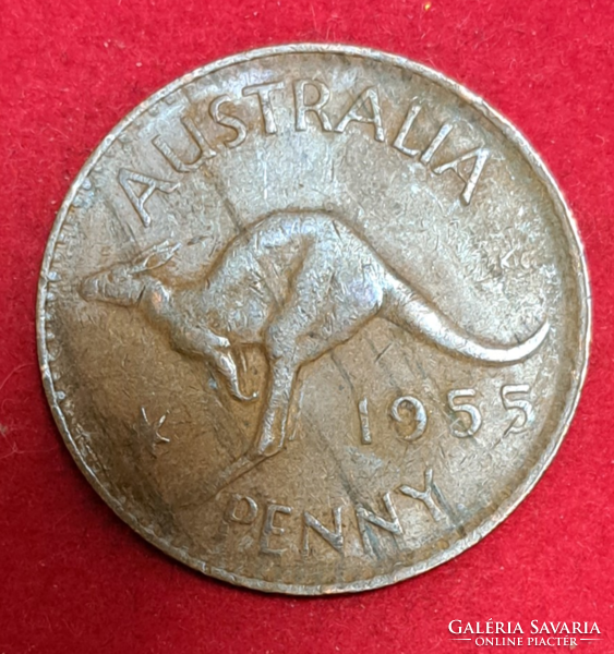 1955. . Ausztrália fél Penny  / kenguru (505)