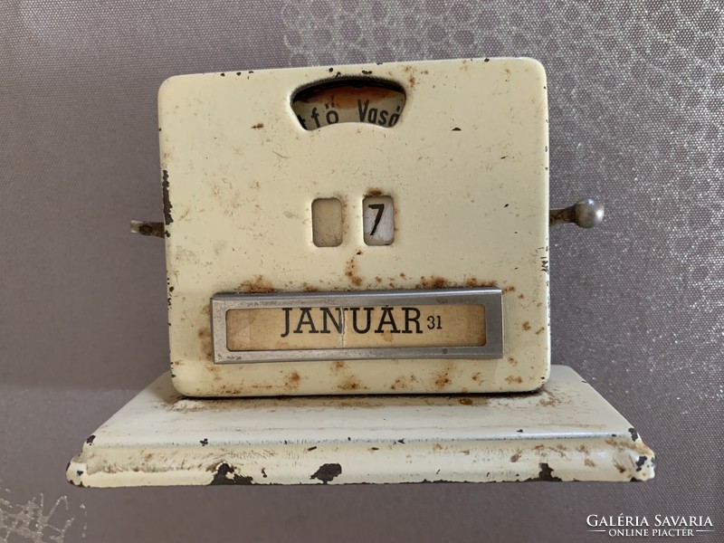 Perpetual calendar by Jakob Maul around 1930, rare, industrial, art deco