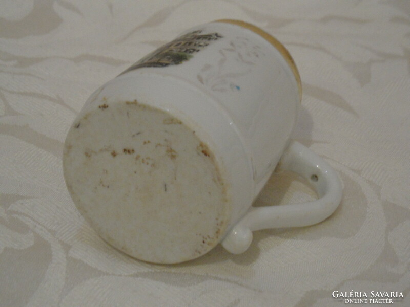 Karlsbad porcelán emlék csésze, bögre, korsó