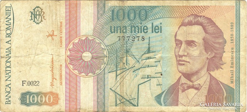 1000 lei 1991 Románia
