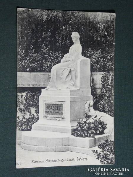 Képeslap, Postcard, Ausztria, Kaiserin Elisabeth-Denkmal, Wien,Erzsébet császárné emlékmű