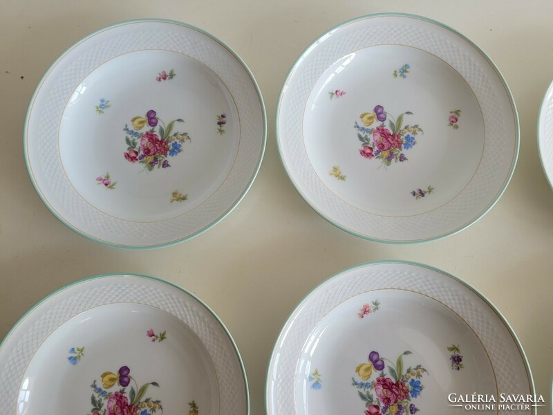 Thomas Germany porcelain plate with flower pattern 6 pcs