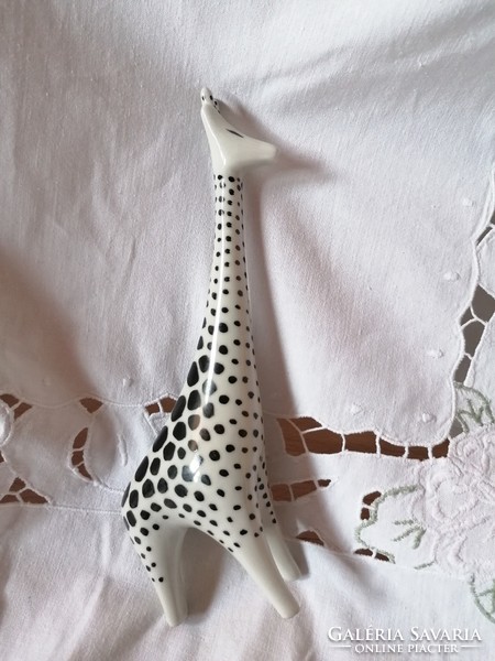 Old Hóllóháza porcelain art deco, modern giraffe