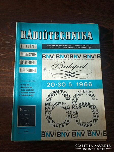 1966 Ràdió technika A magyar honvèdelmi szövetség lapja 11db