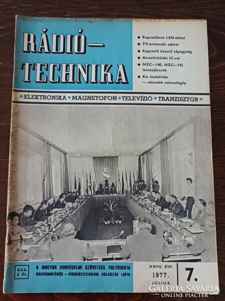 1977 Ràdió technika A magyar honvèdelmi szövetség lapja 12 db teljes èvad.