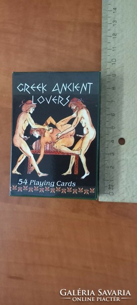 Erotic rummy card, in original box, flawless