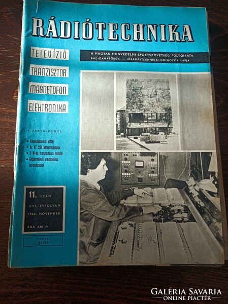 1966 Radio technology magazine of the Hungarian National Defense Association 11 pcs