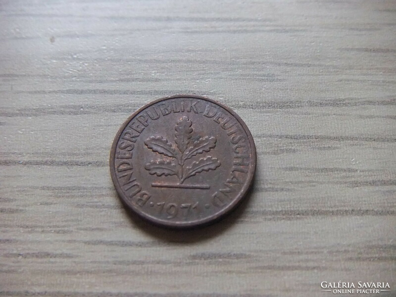 1   Pfennig   1971   (  J  )  Németország