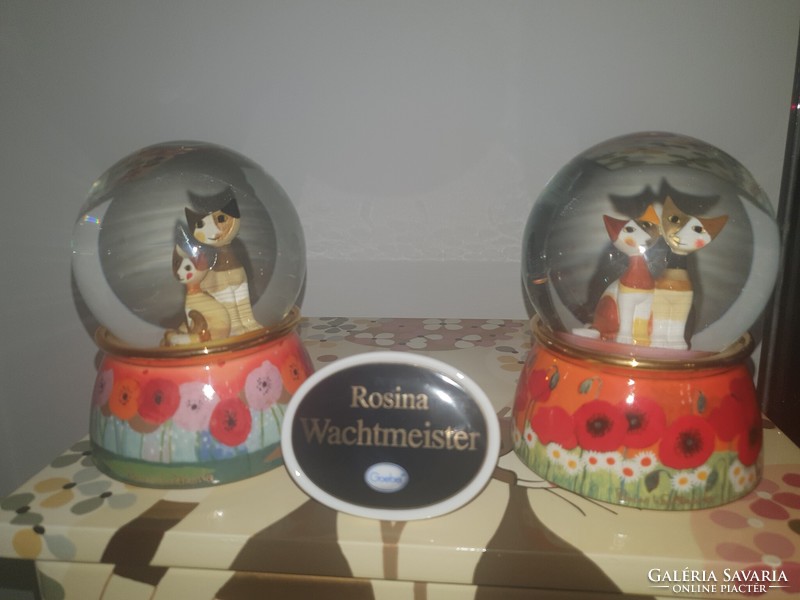 Goebel rosina wachtmeister snow globe collection collection of 4 large pieces of music