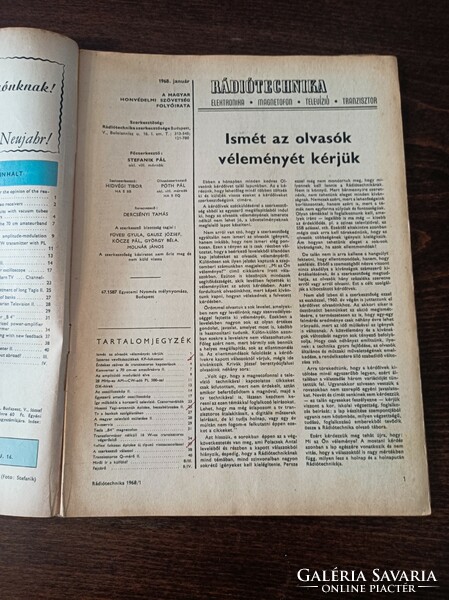 1968 Ràdió technika A magyar honvèdelmi szövetség lapja /3 db
