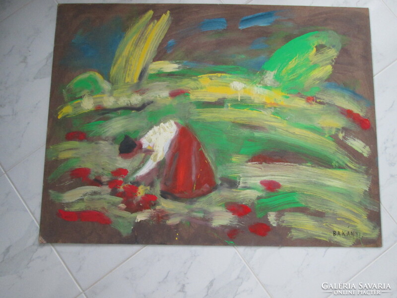 BAKÁNYI GYULA FESTMÉNY 60 X 80 CM