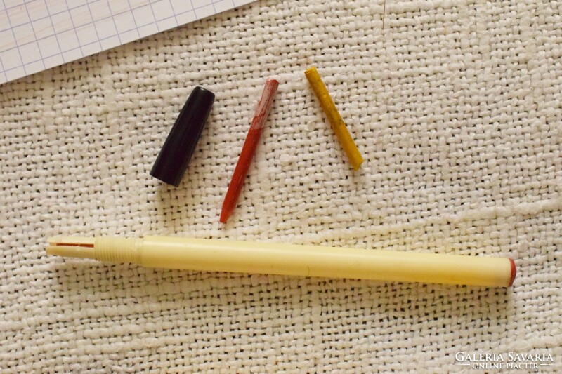 SUNPEARL 5443 KOH-I-NOOR , 80-as évek retro színes ceruza , töltőceruza készlet 6 +1db.
