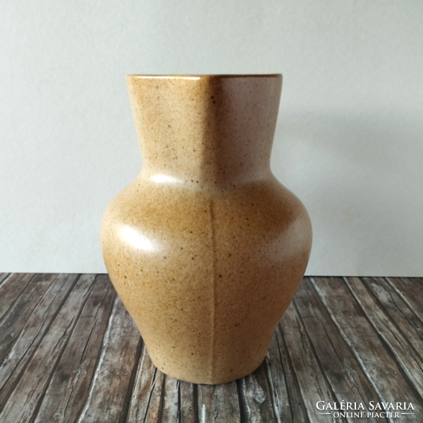 Old granite kispest stoneware jug, spout