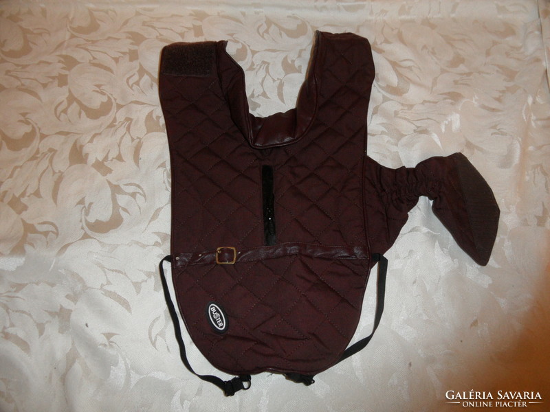 Buster burgundy quilted dog clothes
