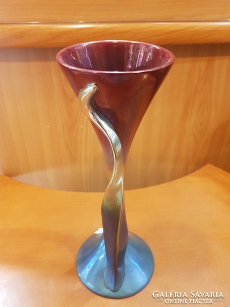 Zsolnay eozin tulip vase