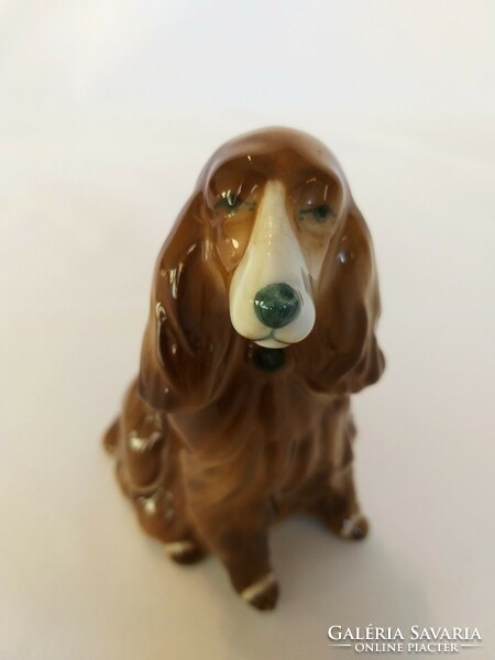 Zsolnay spaniel dog figurine (no.: 24/212.)