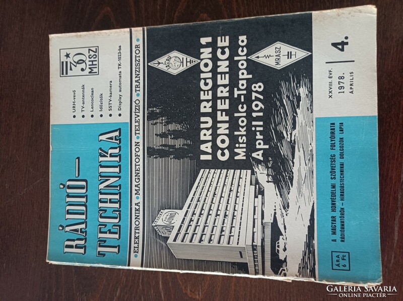 1978 Radio technology magazine of the Hungarian National Defense Association 12 complete seasons.