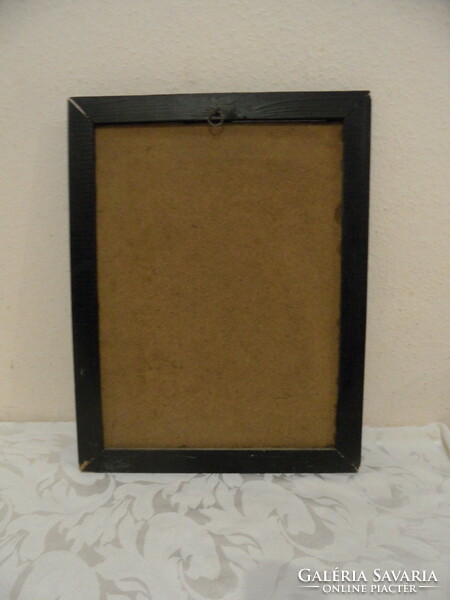 Modern art iii. Meister-holzschitten book cover in a frame (woven on wooden frame)