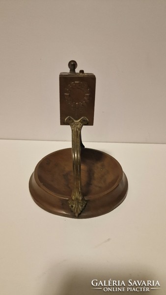 Copper ashtray and lighter in one