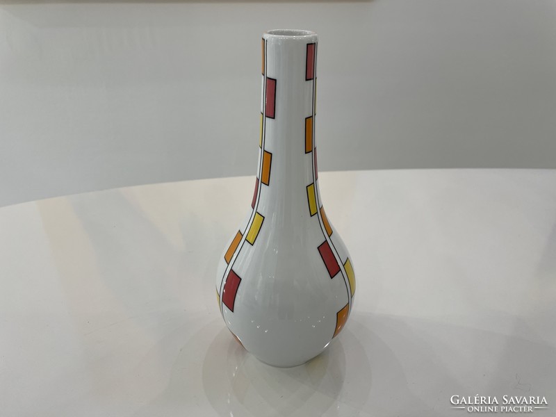 Zsolnay modern porcelain vase retro series designed by Anita Müller mid century