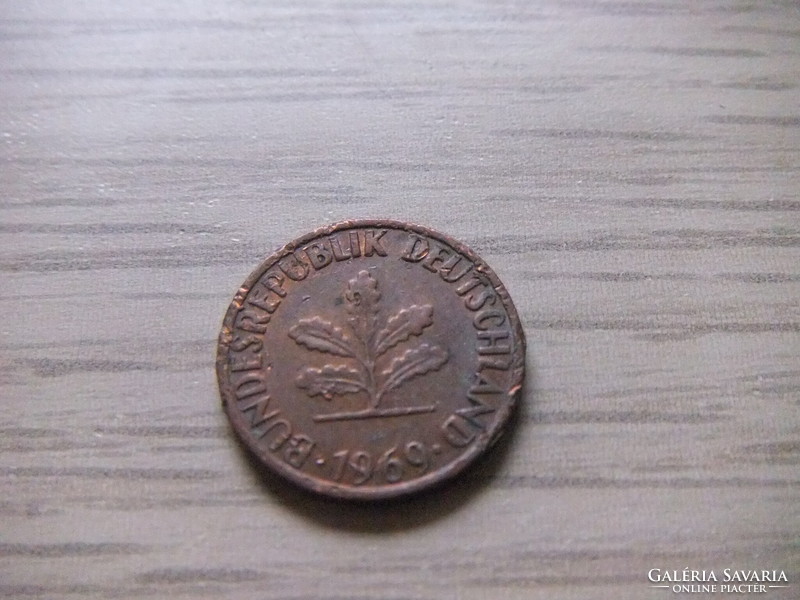 1   Pfennig   1969   (  G  )  Németország