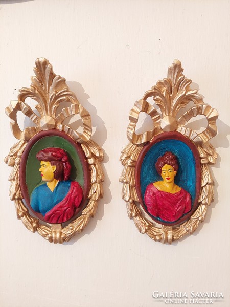 Pair of baroque wall decorations