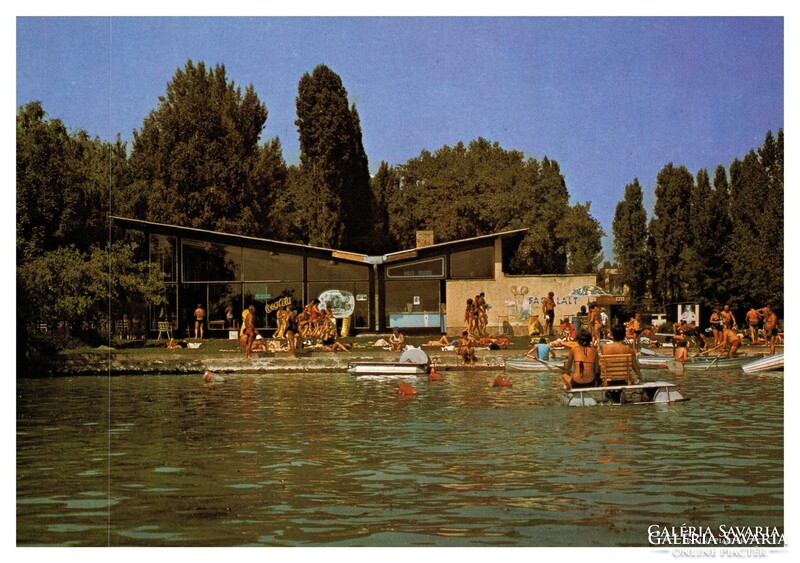 Lower mill, lower mill. Camping, beach postcard, 1982