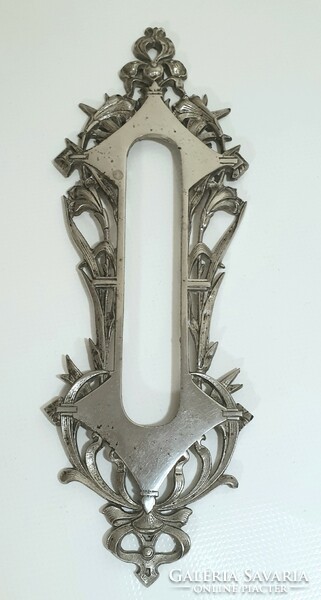 Viennese art nouveau, silver-plated / nickel-plated protected temperature measuring frame