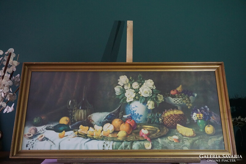 Still life poster with glass cover (unknown painter, original title unknown)