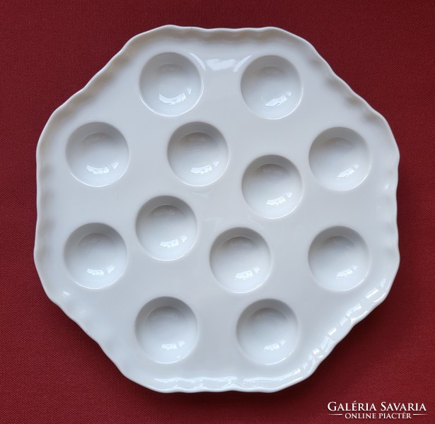 Bauscher Weiden Bavaria Luzifer német porcelán tojástartó tojás kínáló tál húsvéti tányér tojástál