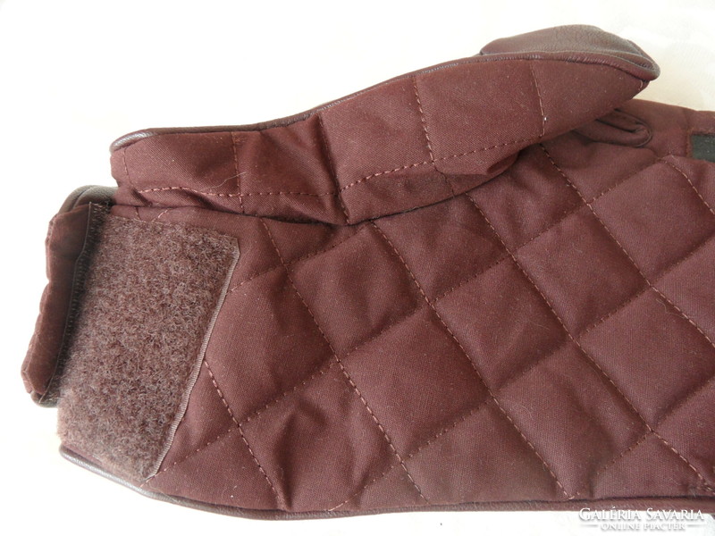 Buster burgundy quilted dog clothes