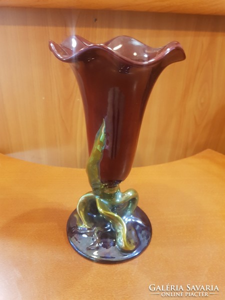 Zsolnay eozin tulip vase