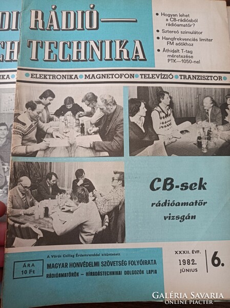 1982 Ràdió technika A magyar honvèdelmi szövetség lapja  8db