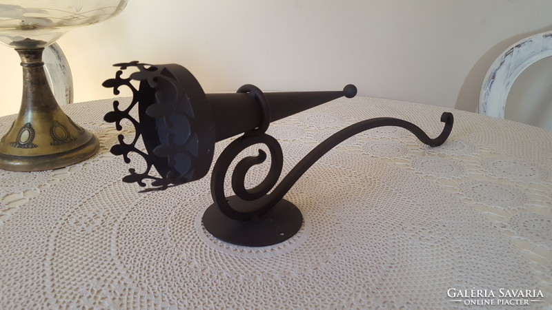 Metal torch, wall candle holder 54 cm.