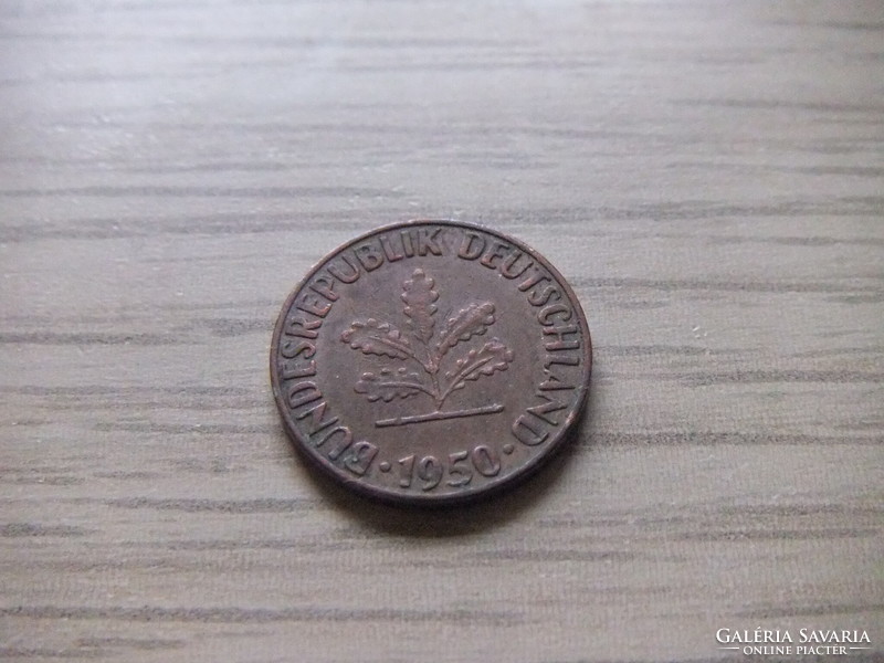 1   Pfennig   1950   (  F  )  Németország