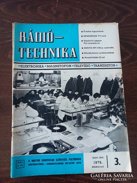 1976 Radio technology magazine of the Hungarian National Defense Association 9 pcs