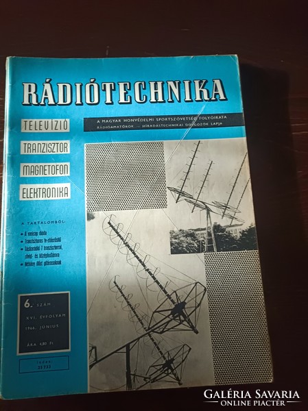 1966 Radio technology magazine of the Hungarian National Defense Association 11 pcs