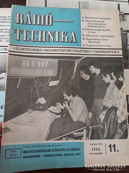 1982 Ràdió technika A magyar honvèdelmi szövetség lapja  8db