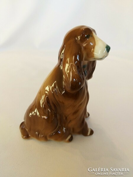 Zsolnay spaniel dog figurine (no.: 24/212.)