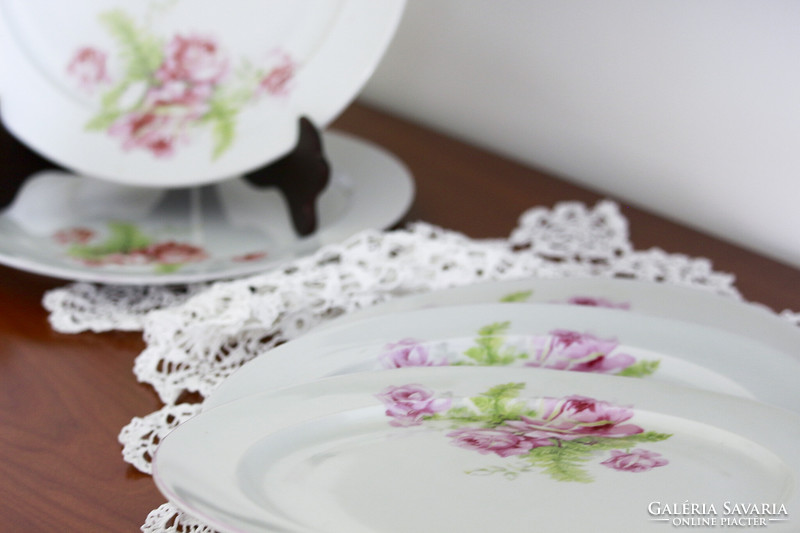 Zsolnay rose plates 5 pcs (price/5 pcs)