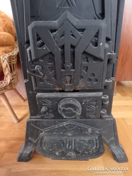 Art Nouveau cast iron stove