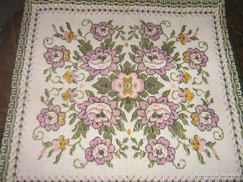 Beautiful machine tapestry woven special vintage floral decorative pillow