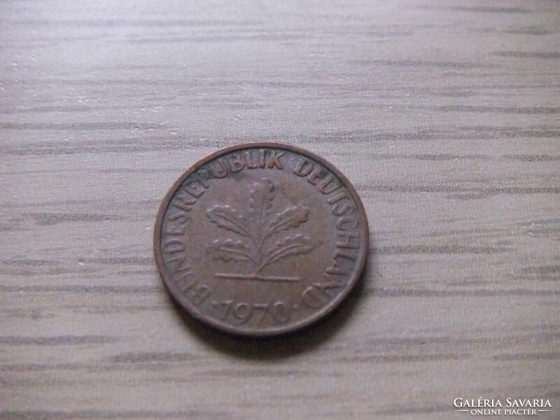 1   Pfennig   1970   (  F  )  Németország